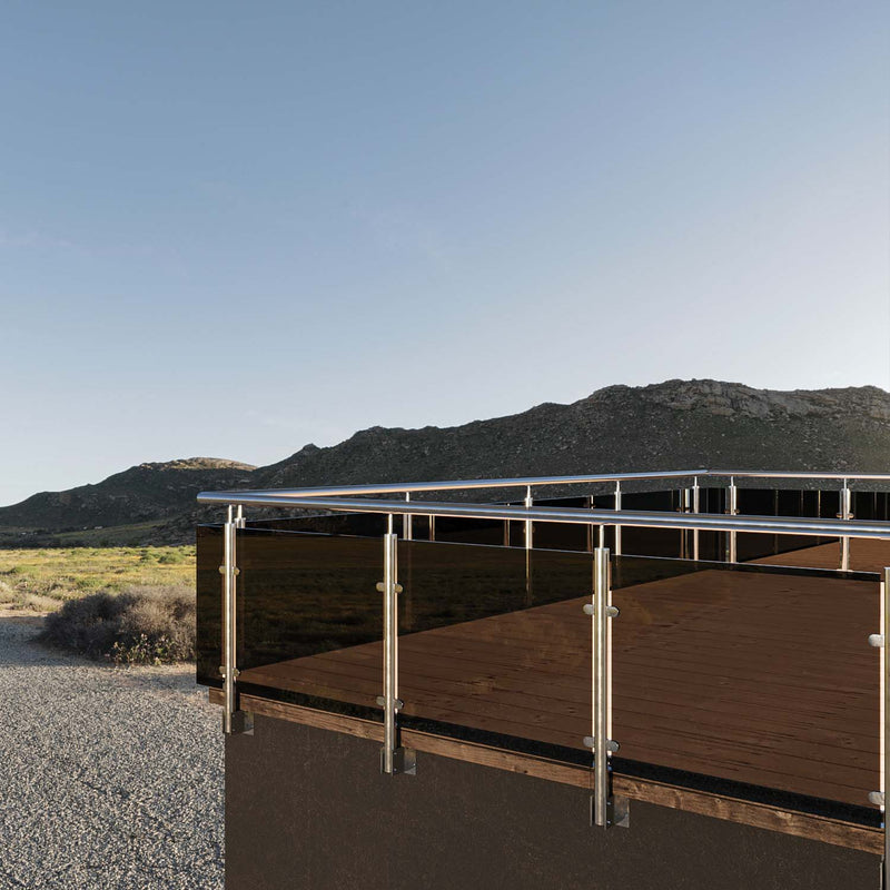 Gekleurd Glazen Balustrade