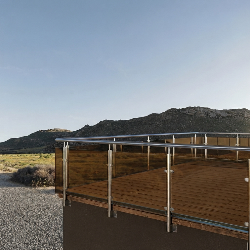 Gekleurd Glazen Balustrade