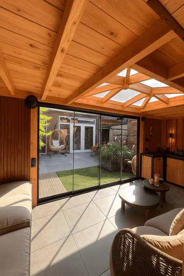 Glazen schuifwanden! Maak van je tuin een volwaardige leefruimte, het hele jaar door