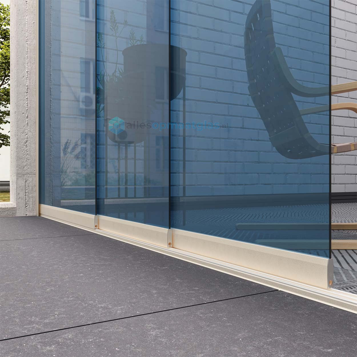 Op Maat Glazen Schuifwand