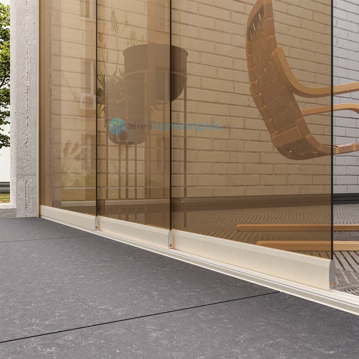 Op Maat Glazen Schuifwand