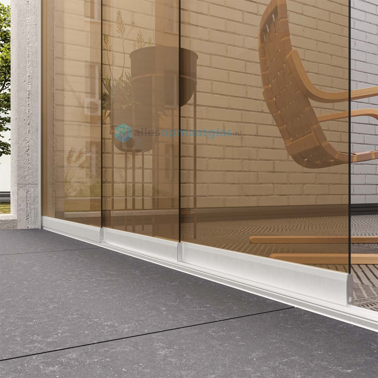 Op Maat Glazen Schuifwand