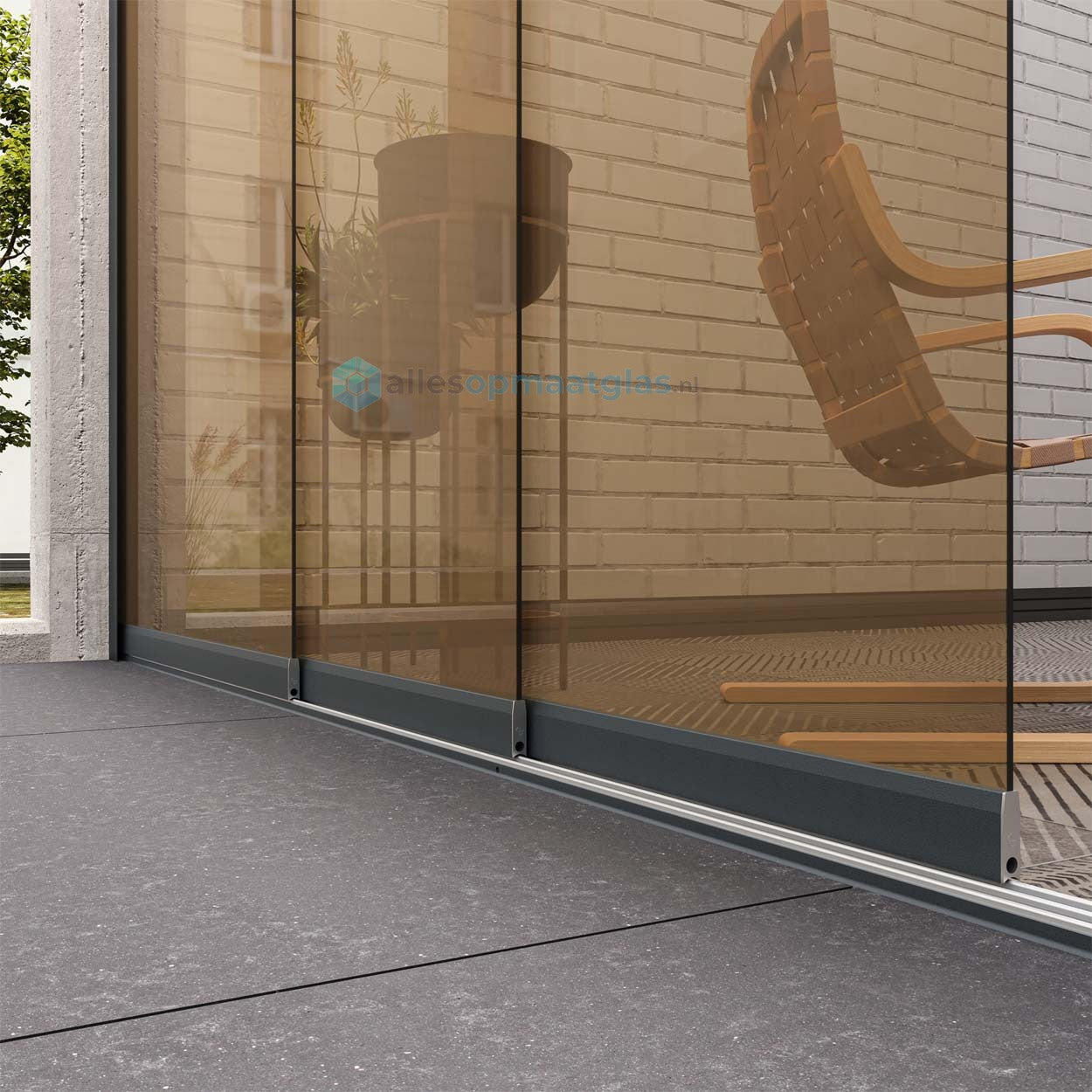 Op Maat Glazen Schuifwand