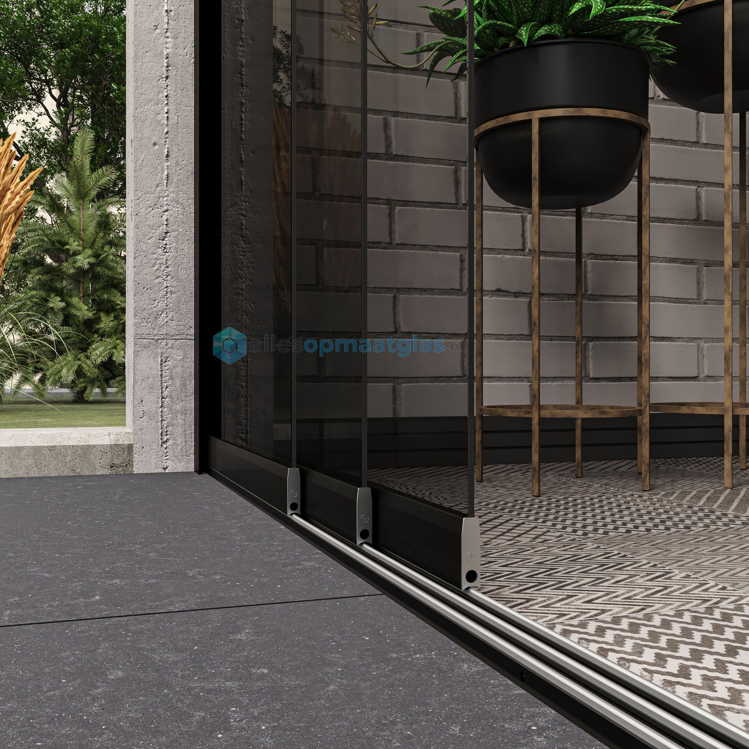 Op Maat Glazen Schuifwand