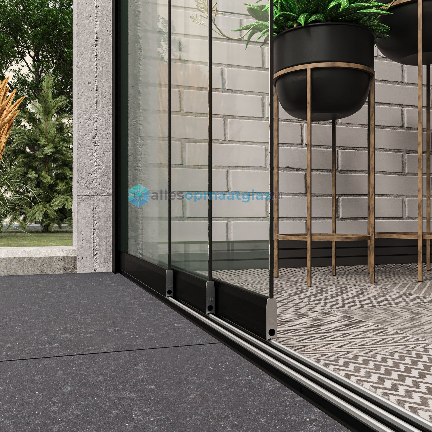 Op Maat Glazen Schuifwand