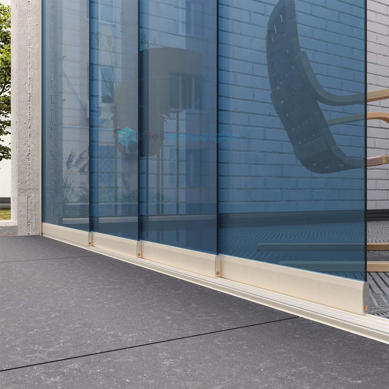 Op Maat Glazen Schuifwand