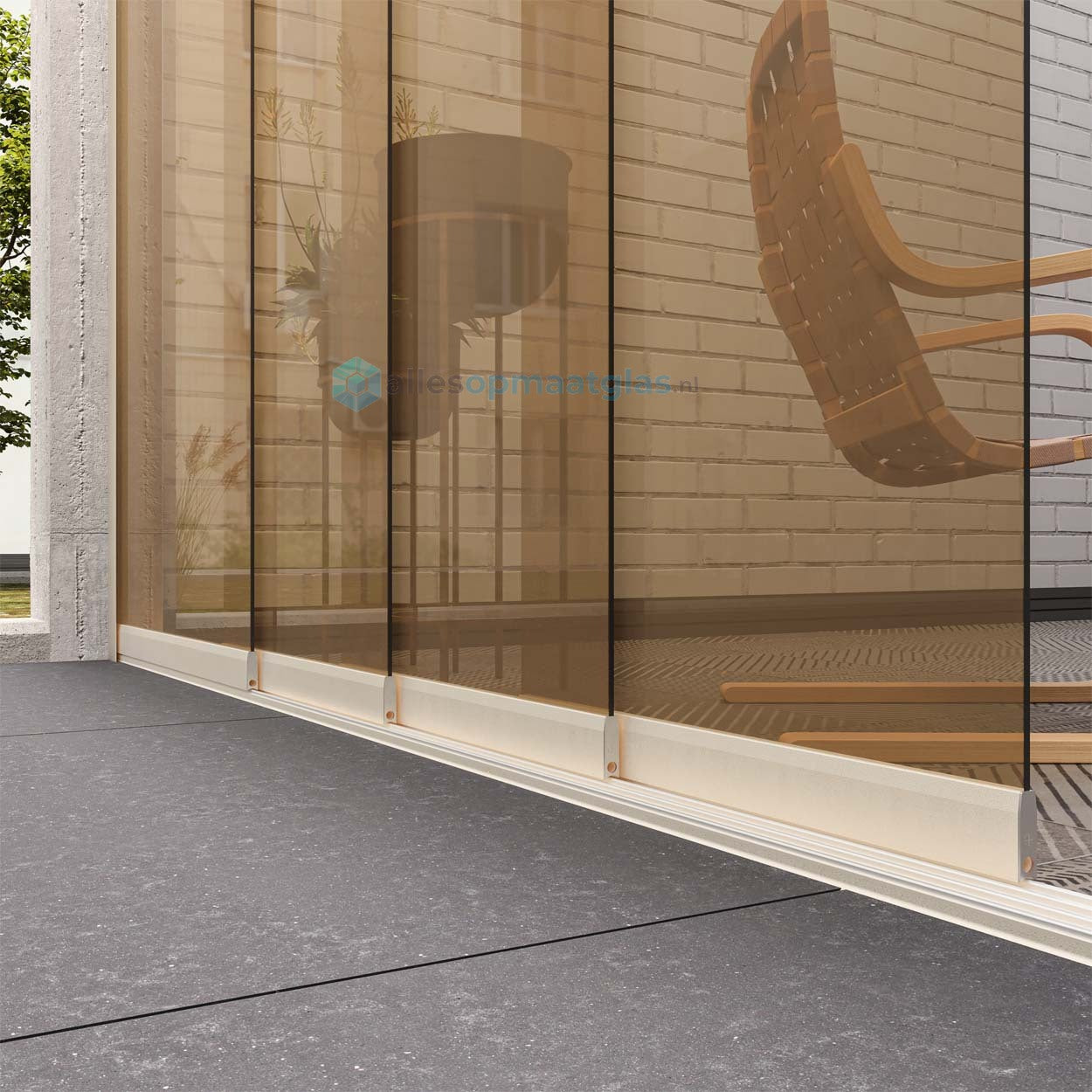 Op Maat Glazen Schuifwand