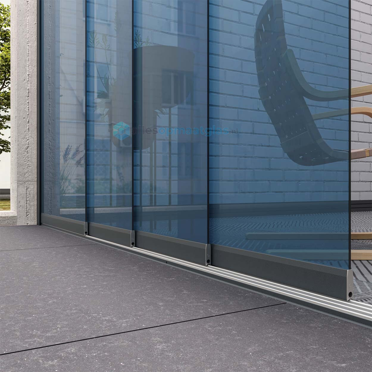 Op Maat Glazen Schuifwand