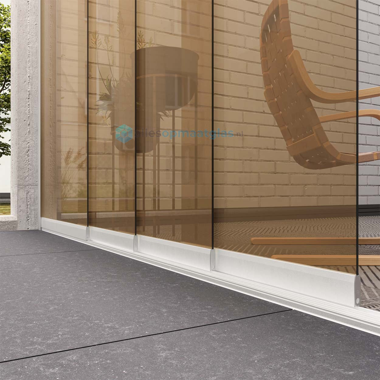Op Maat Glazen Schuifwand