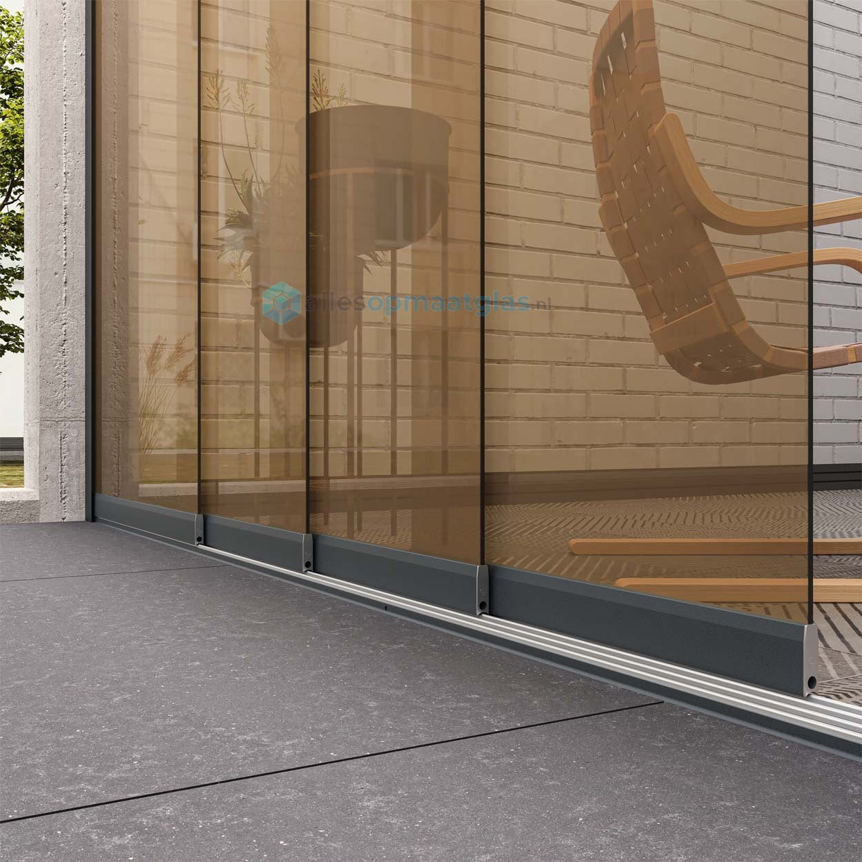 Op Maat Glazen Schuifwand