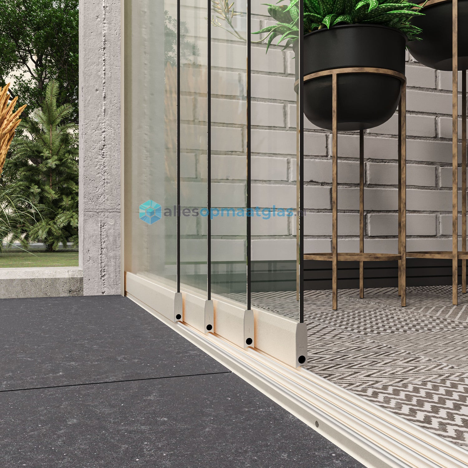 Op Maat Glazen Schuifwand