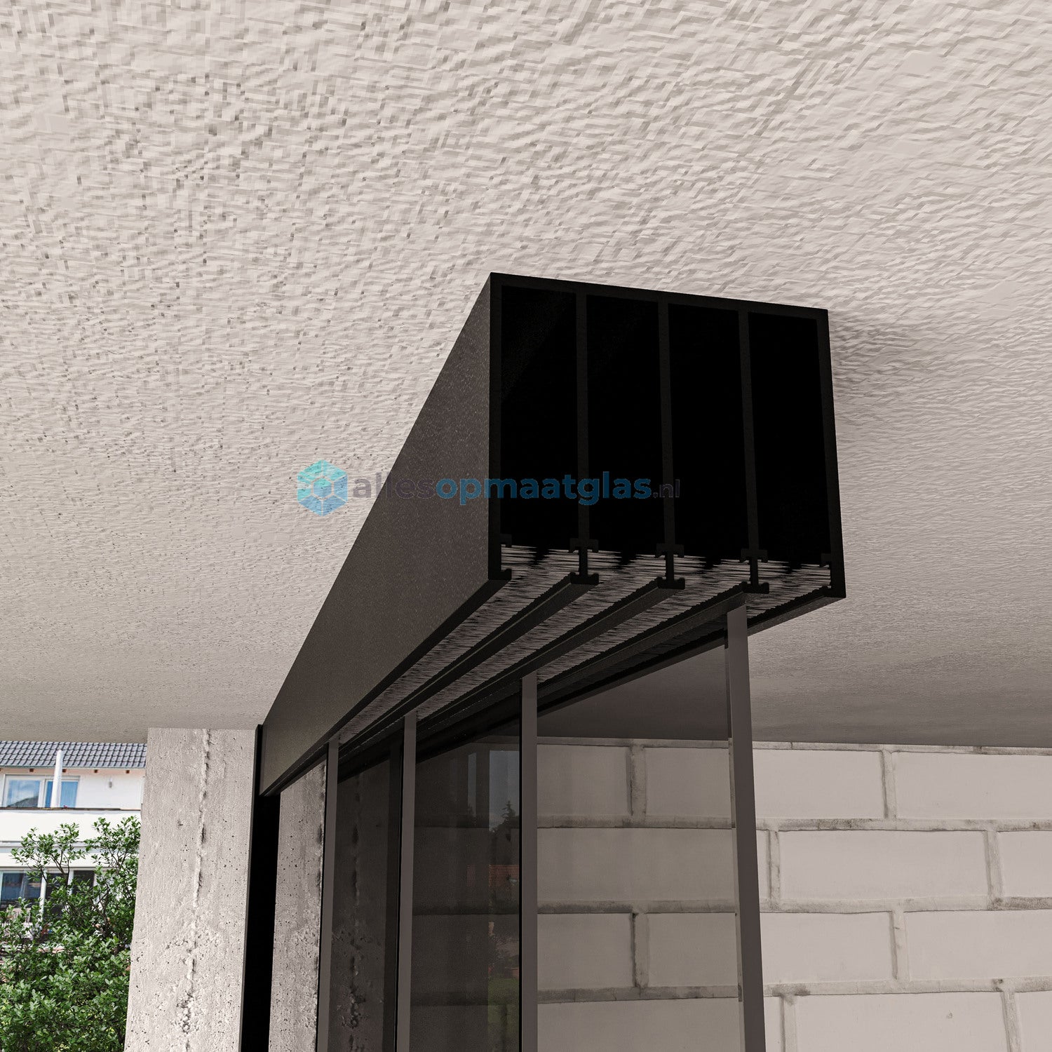 4-Rail Glazen Schuifwand tot 4030 mm breedte