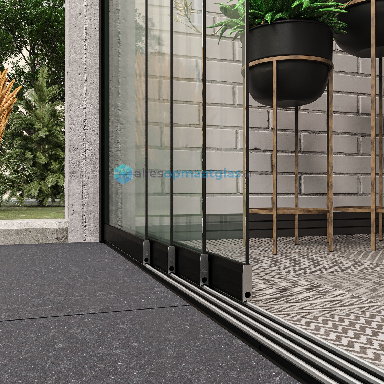 Op Maat Glazen Schuifwand