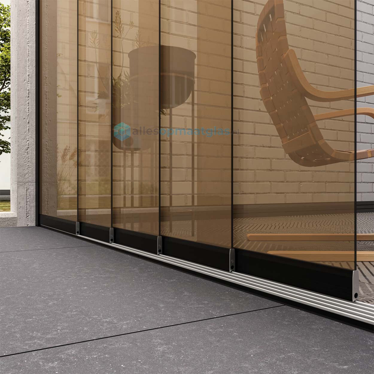 Op Maat Glazen Schuifwand