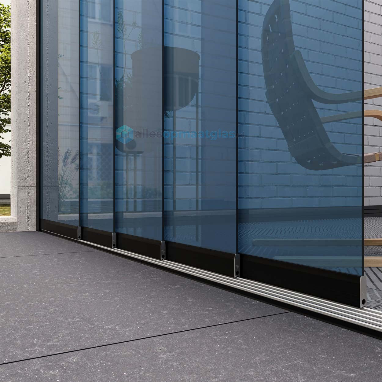 Op Maat Glazen Schuifwand