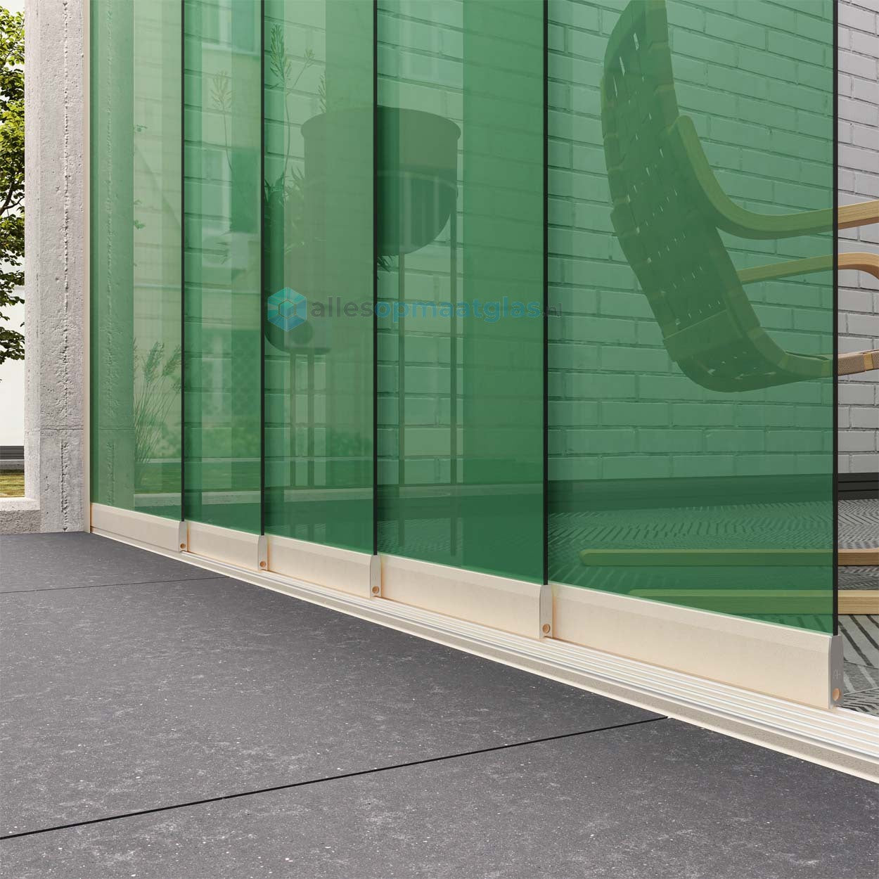 Op Maat Glazen Schuifwand