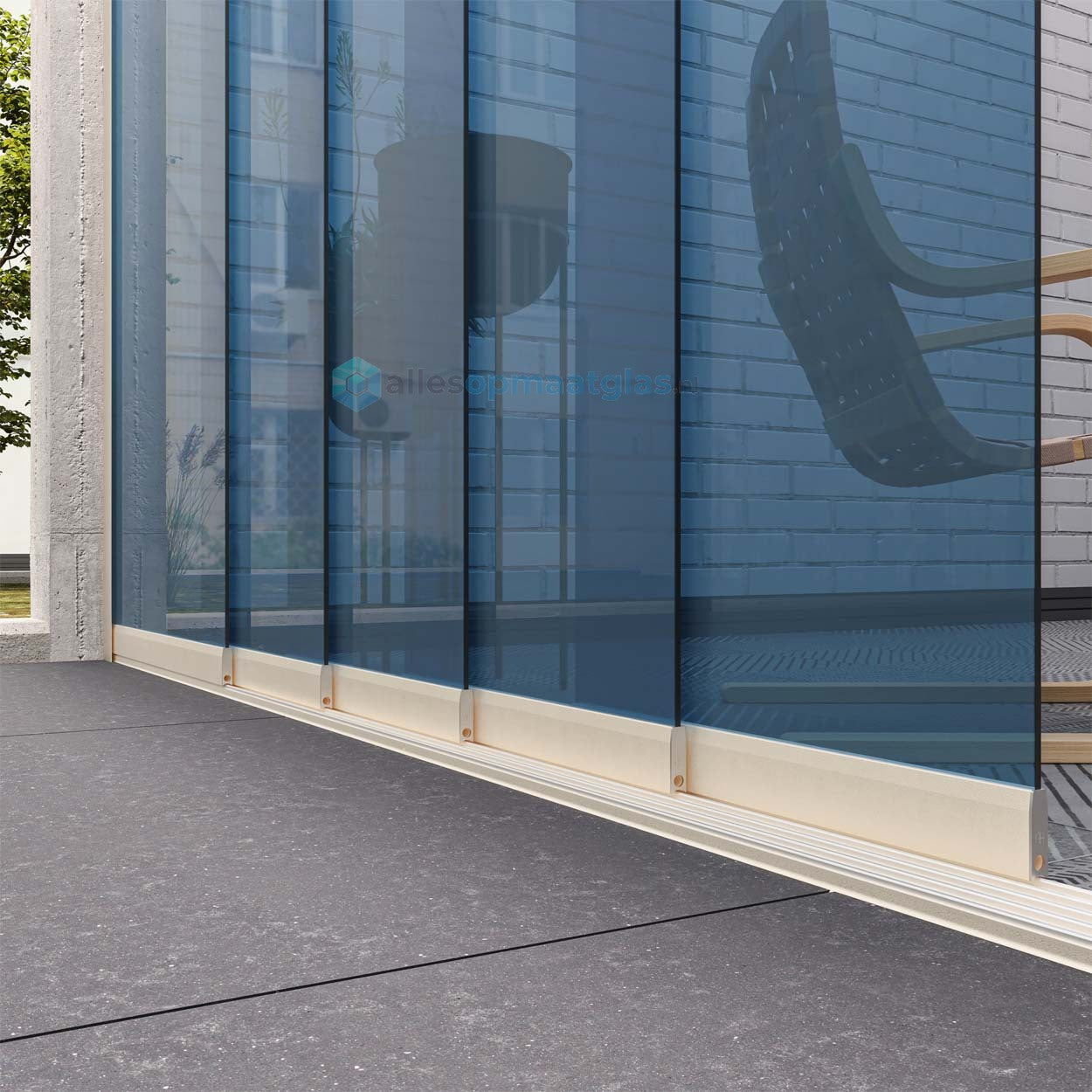 Op Maat Glazen Schuifwand