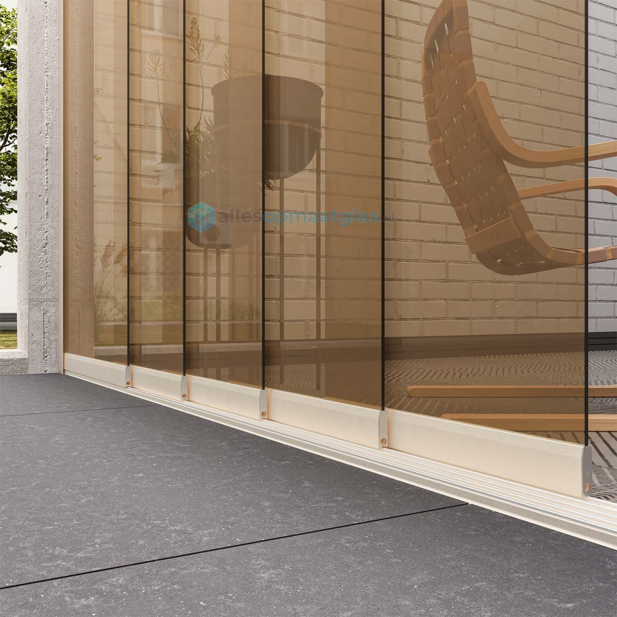 Op Maat Glazen Schuifwand