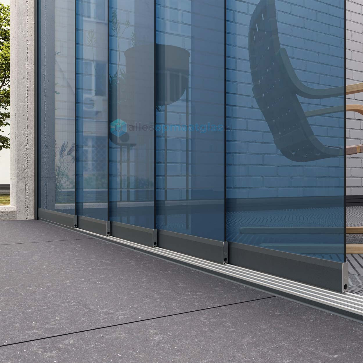 Op Maat Glazen Schuifwand