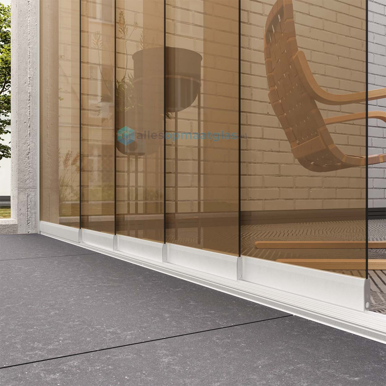 Op Maat Glazen Schuifwand