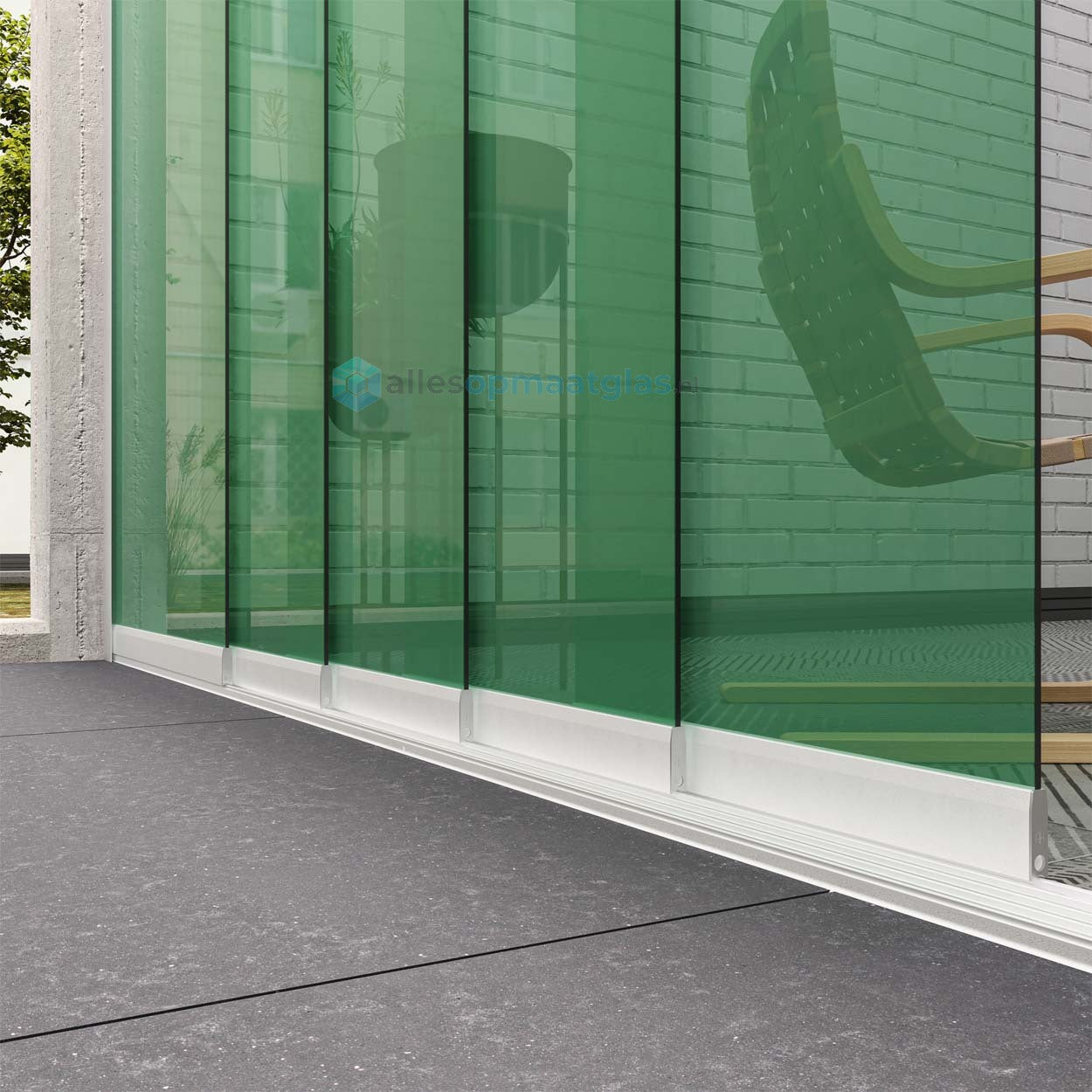 Op Maat Glazen Schuifwand