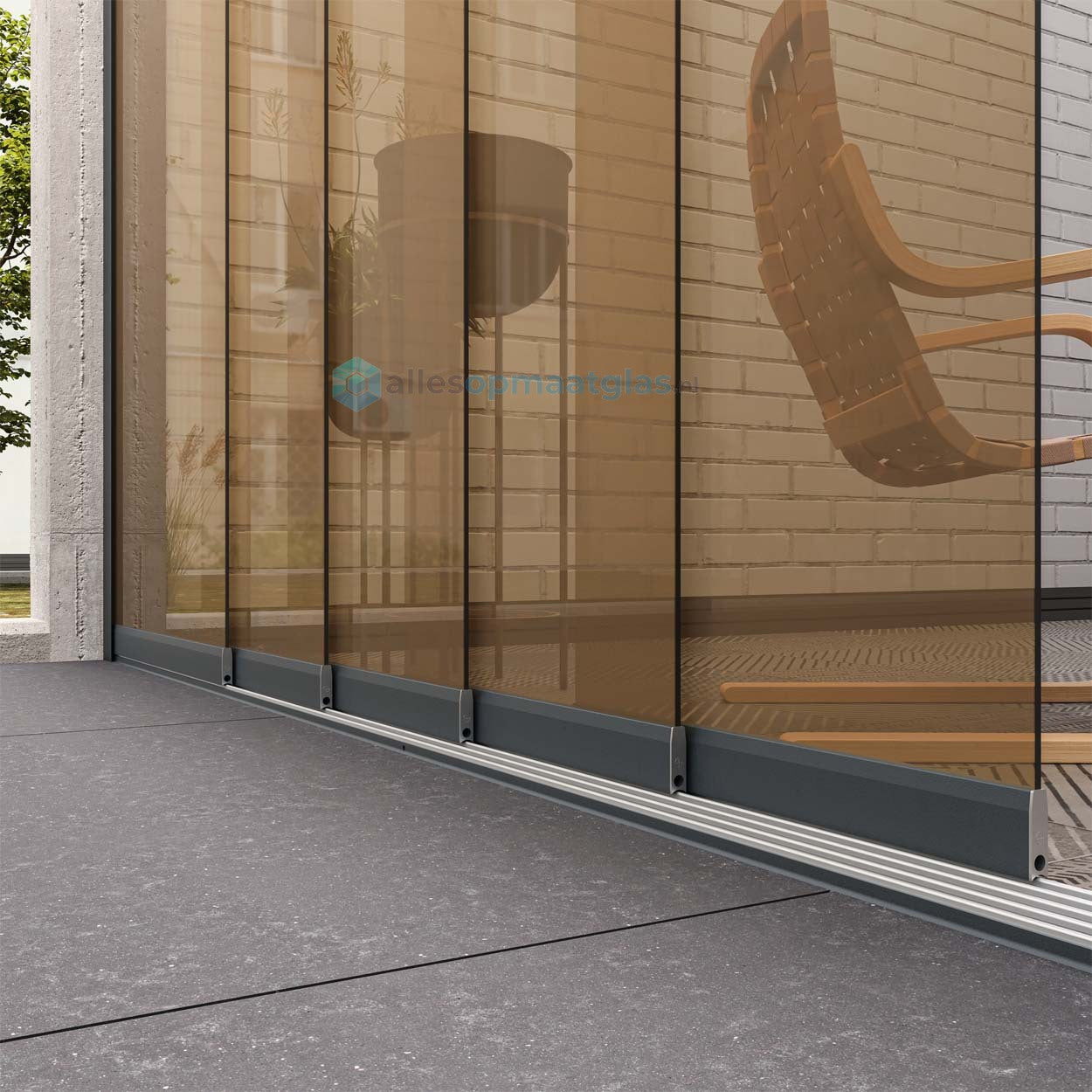 Op Maat Glazen Schuifwand