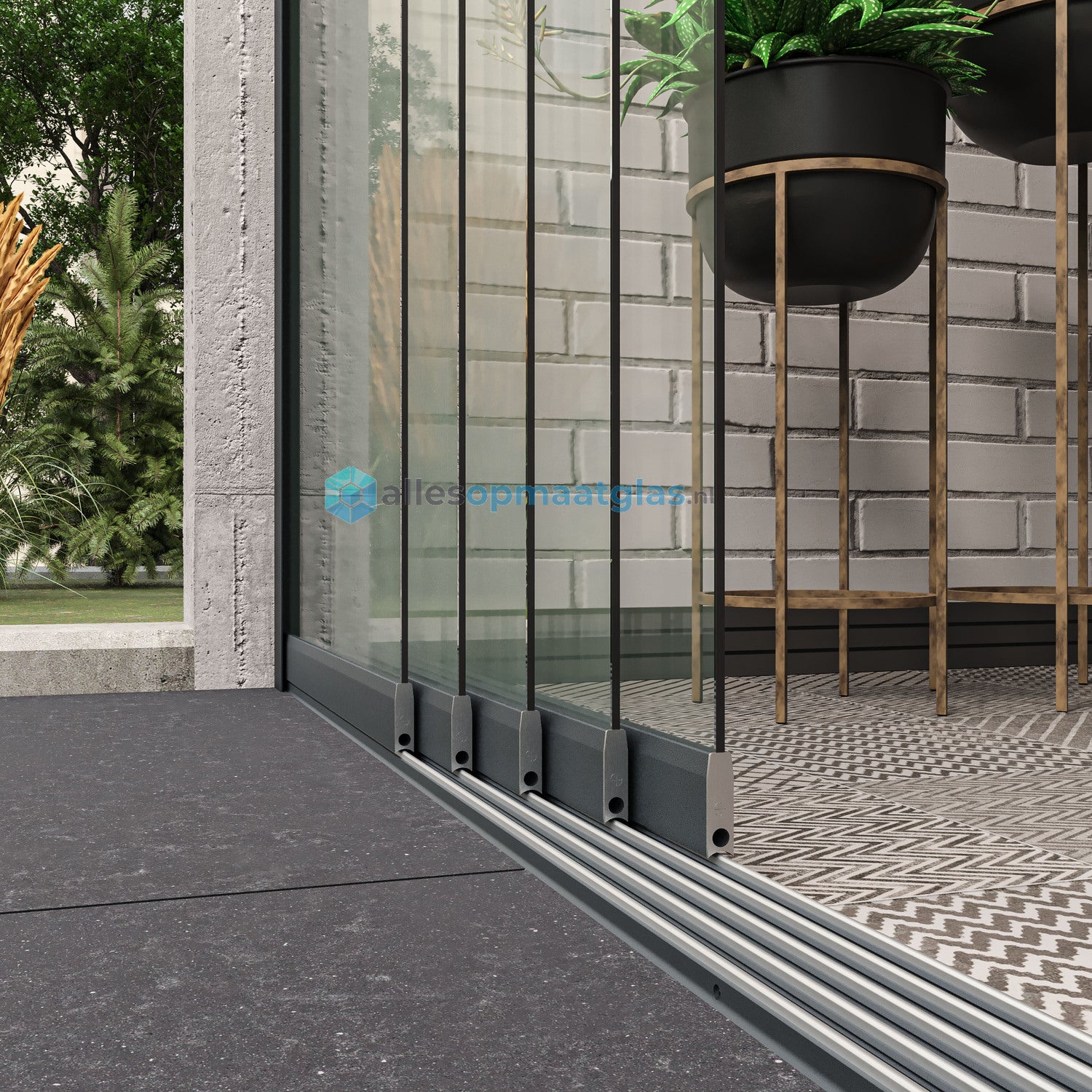 Op Maat Glazen Schuifwand