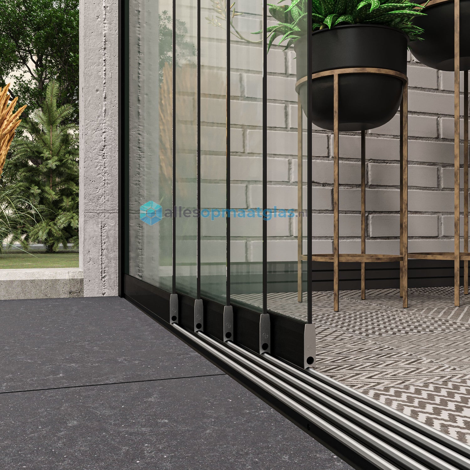 Op Maat Glazen Schuifwand