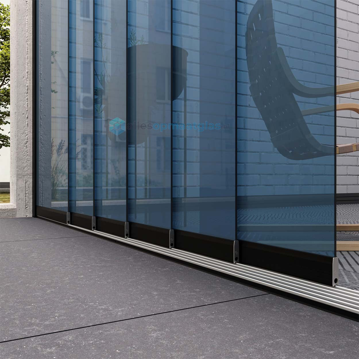 Op Maat Glazen Schuifwand