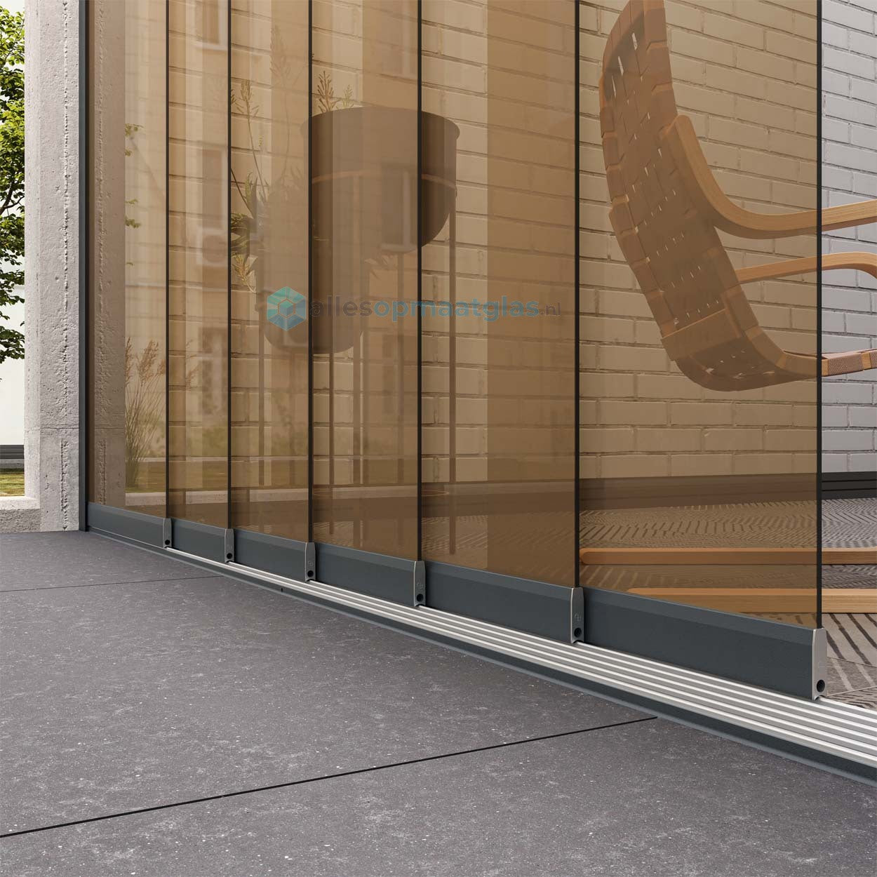 Op Maat Glazen Schuifwand