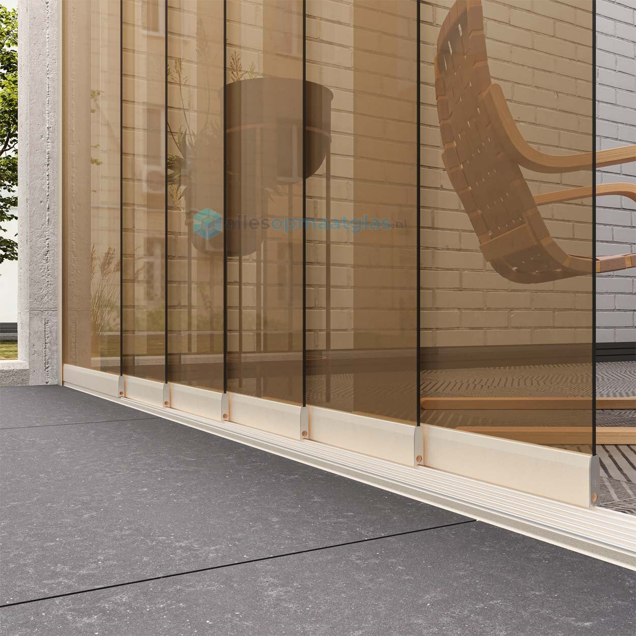 Op Maat Glazen Schuifwand