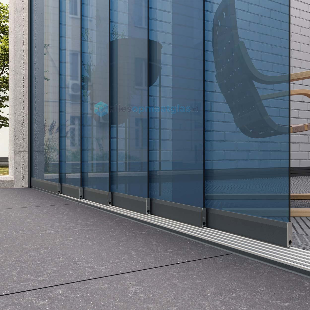 Op Maat Glazen Schuifwand