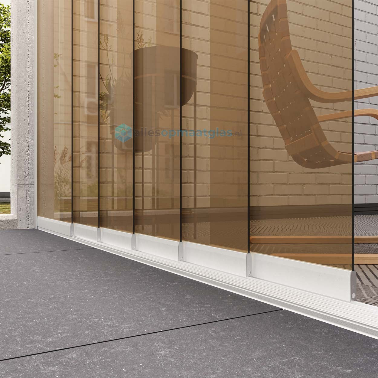 Op Maat Glazen Schuifwand