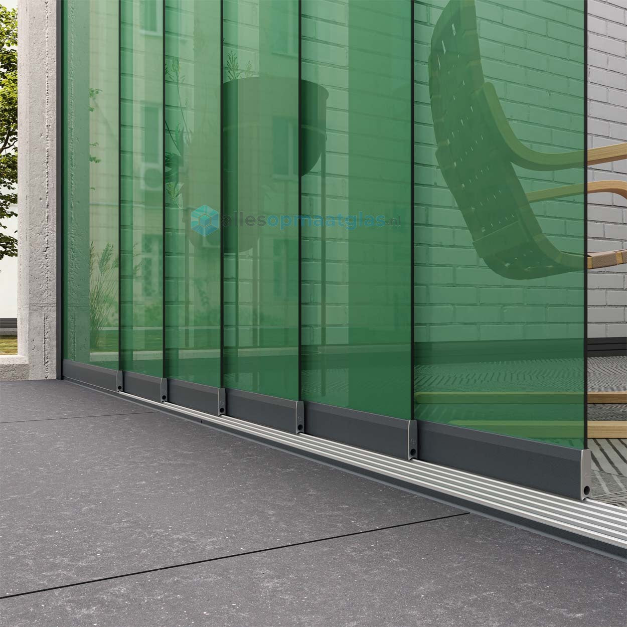 Op Maat Glazen Schuifwand