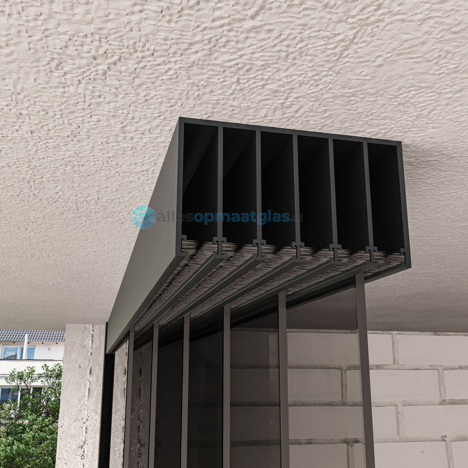 6-Rail Glazen Schuifwand tot 5610 mm breedte