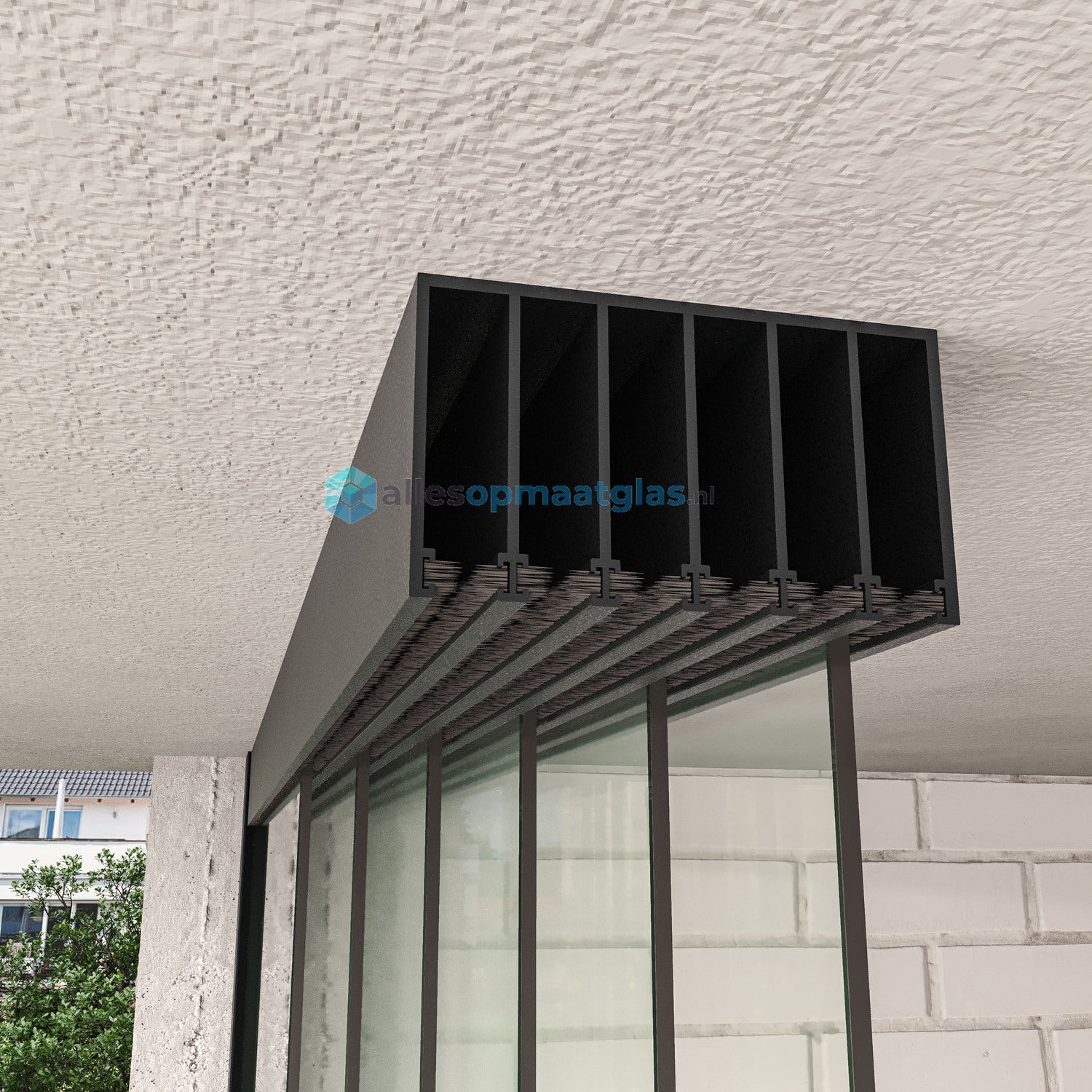 6-Rail Glazen Schuifwand tot 5610 mm breedte