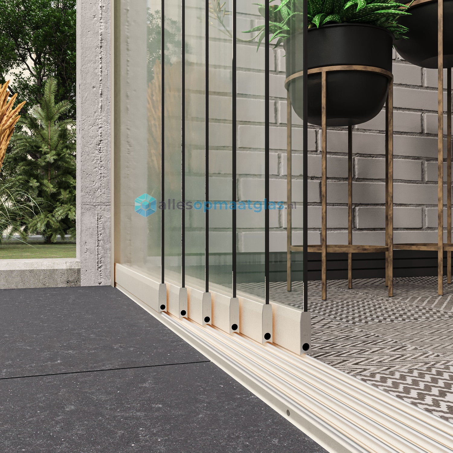 Op Maat Glazen Schuifwand