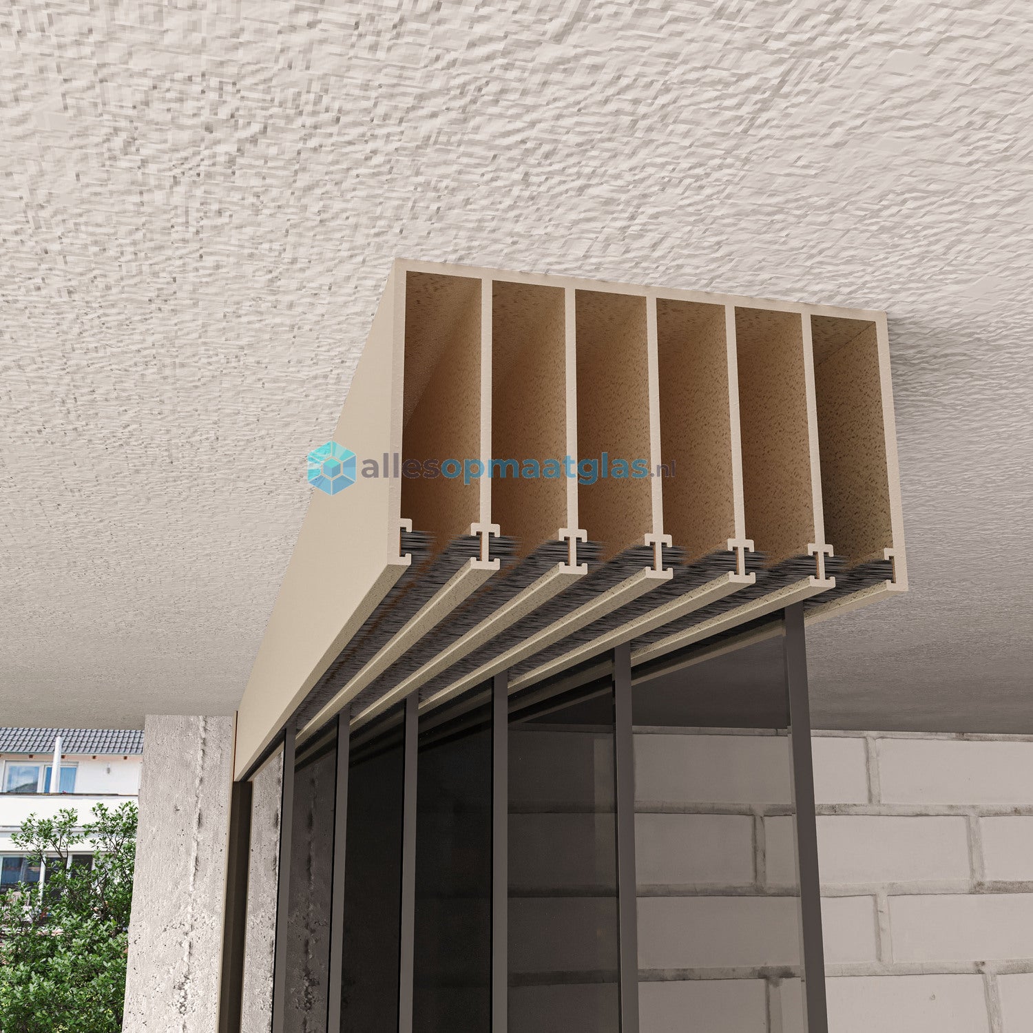 6-Rail Glazen Schuifwand tot 5610 mm breedte