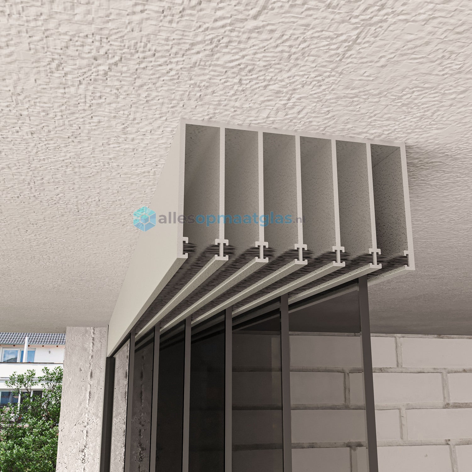 6-Rail Glazen Schuifwand tot 5610 mm breedte