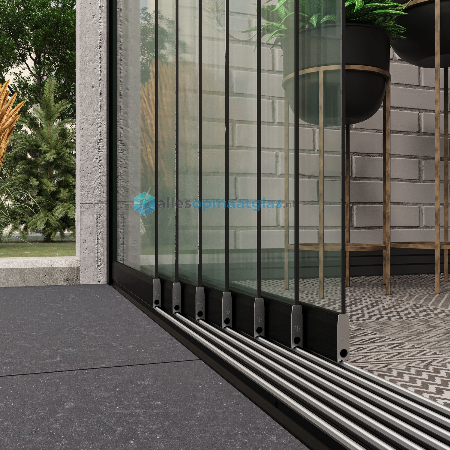 Op Maat Glazen Schuifwand