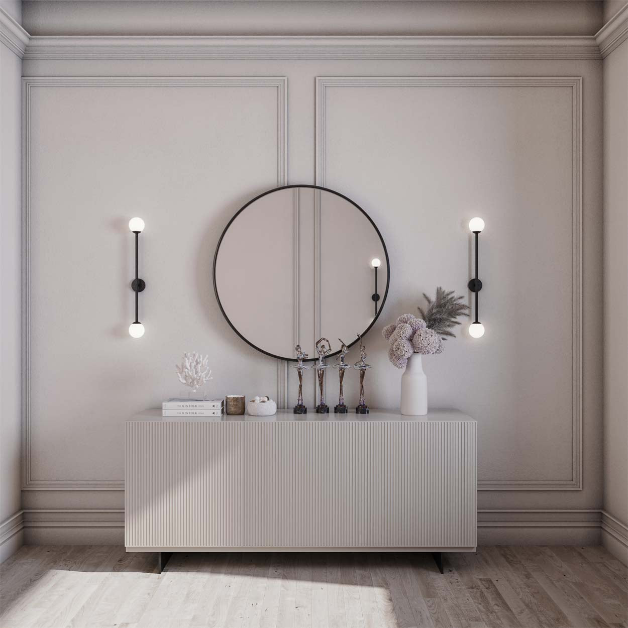 Ronde Zilveren Spiegel