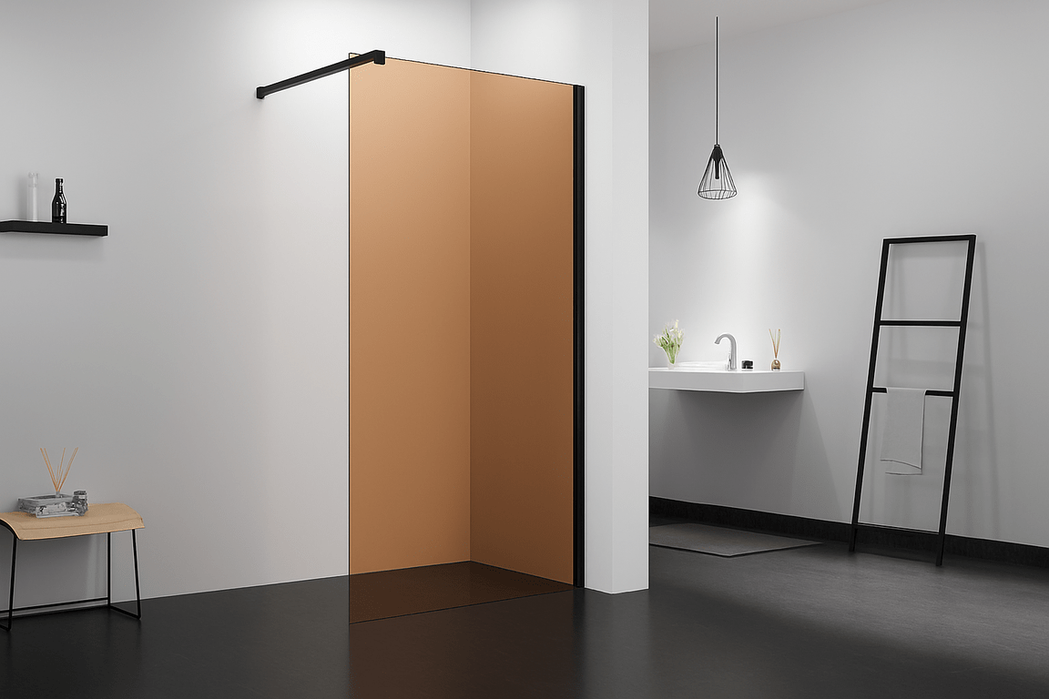 Gekleurd Glazen Douchewand op Maat