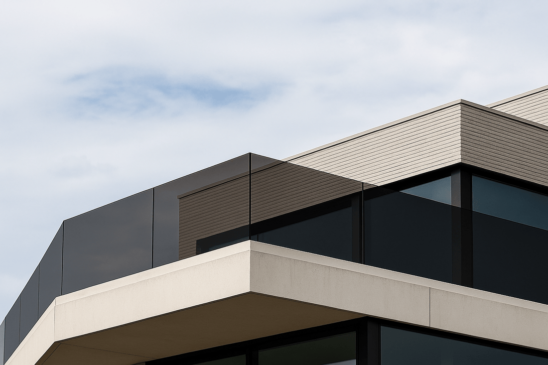 Gekleurd  Glazen Balustrade