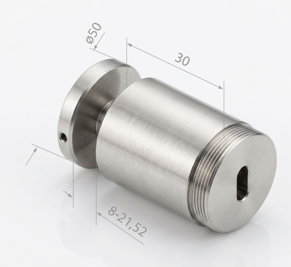 Puntbevestiging voor glas 8-21,52 mm
