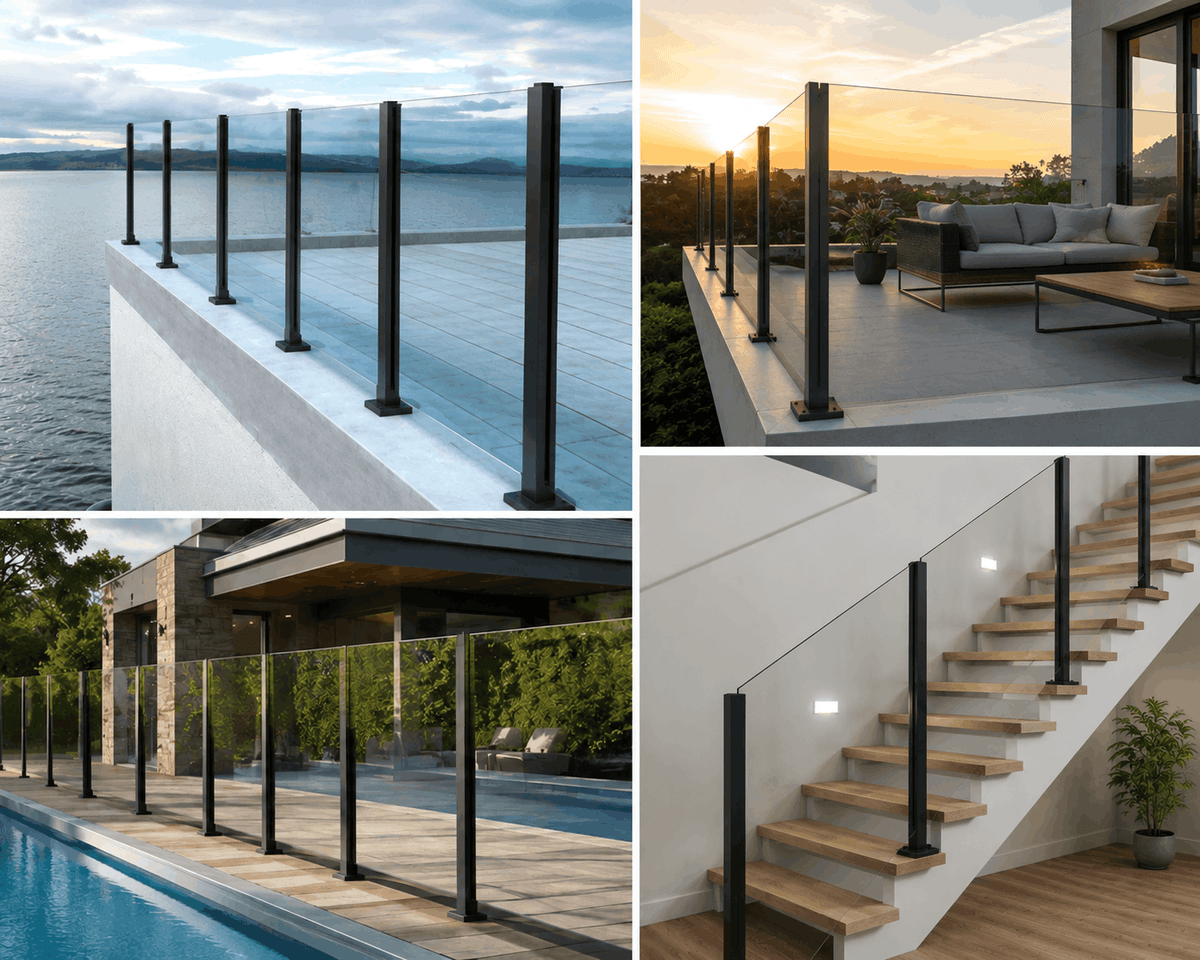 Helder Glazen Balustrade