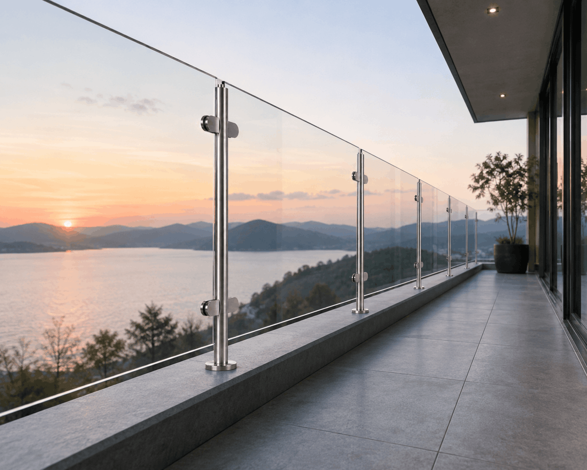Helder Glazen Balustrade