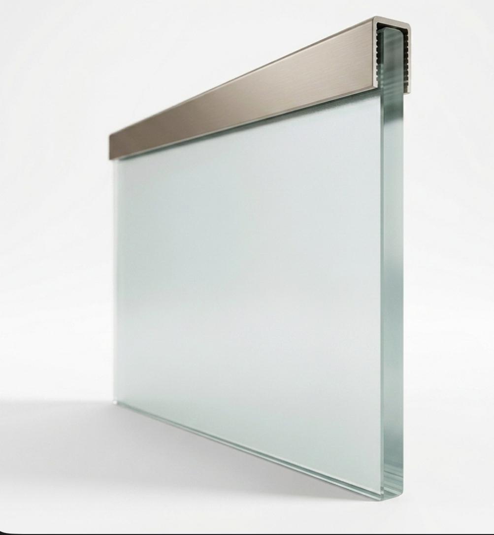 Aluminium handgreep rechthoekig