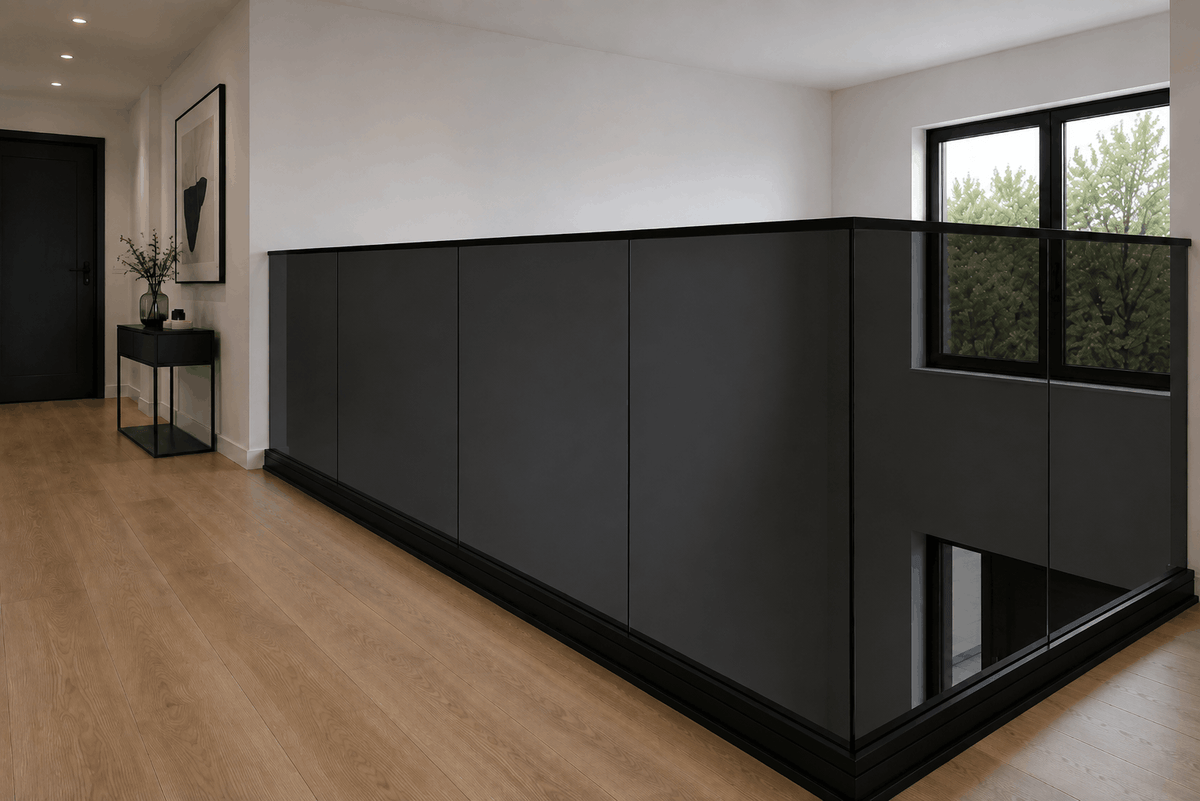 Gekleurd  Glazen Balustrade